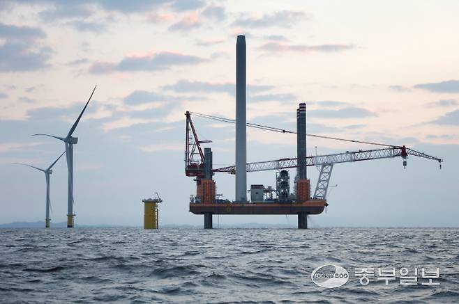 신안 자은1 해상풍력 단지. 사진=전남도