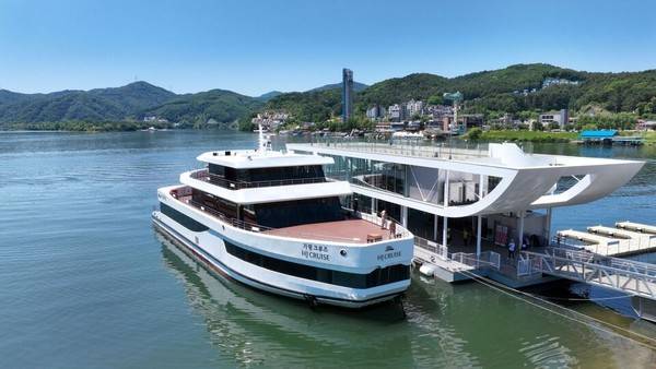 북한강 천년뱃길 운항할 크루즈선박.