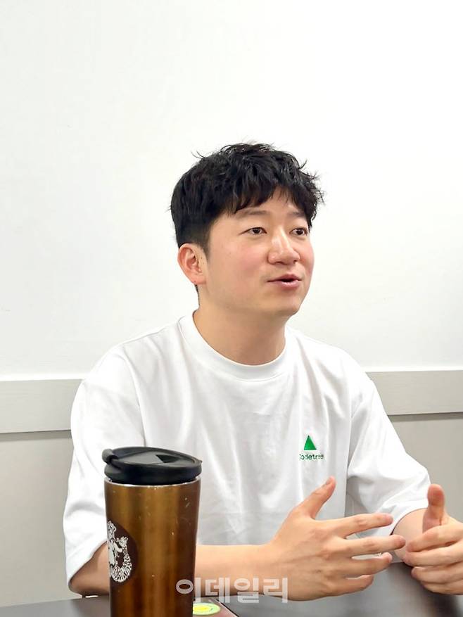 이승용 브랜치앤바운드 대표가 이달 초 인터뷰를 하는 모습.(사진=브랜치앤바운드)