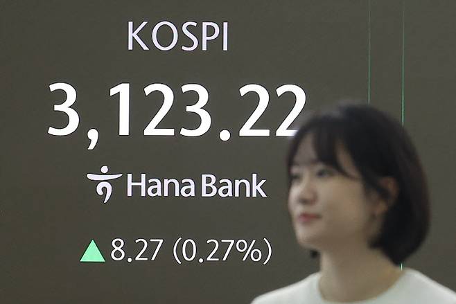 9일 오전 서울 중구 하나은행 본점 딜링룸에서 딜러가 업무를 보고 있다. (사진=연합뉴스)