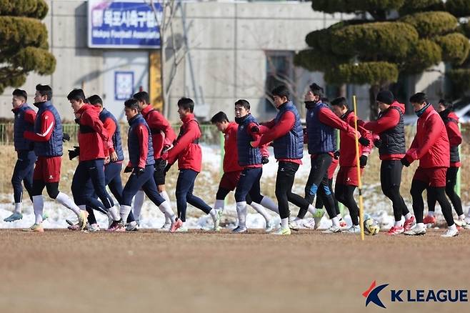 시즌 전 전지훈련 모습. 사진 | 한국프로축구연맹