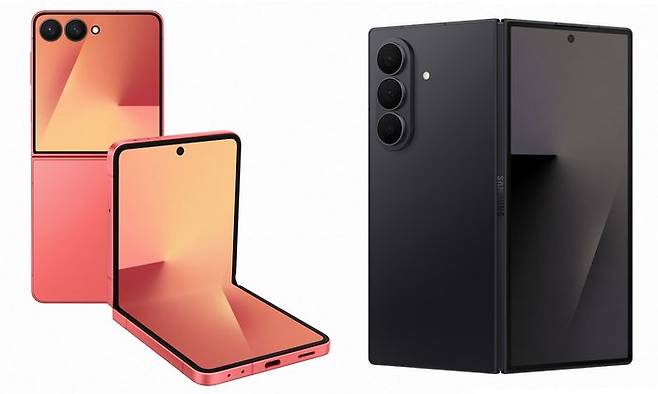 갤럭시 Z플립7 (좌), Z폴더7(우).ⓒ삼성전자