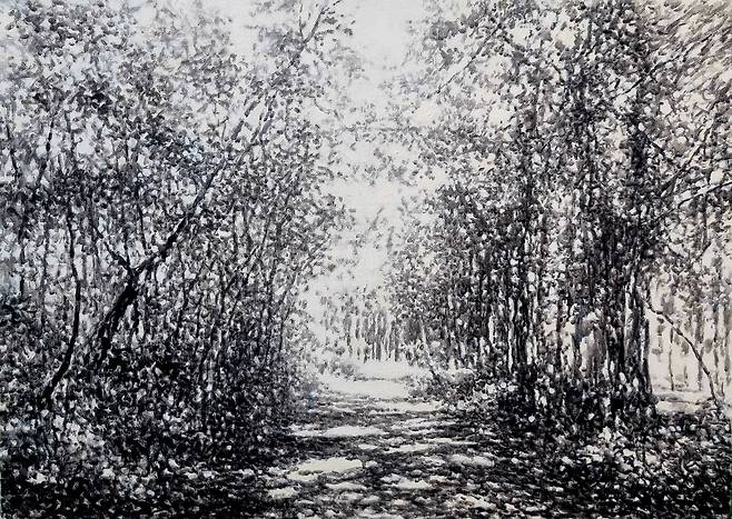 박성진 作 ‘숲’ (캔버스에 아크릴, 80.3X116.7㎝. 2025)