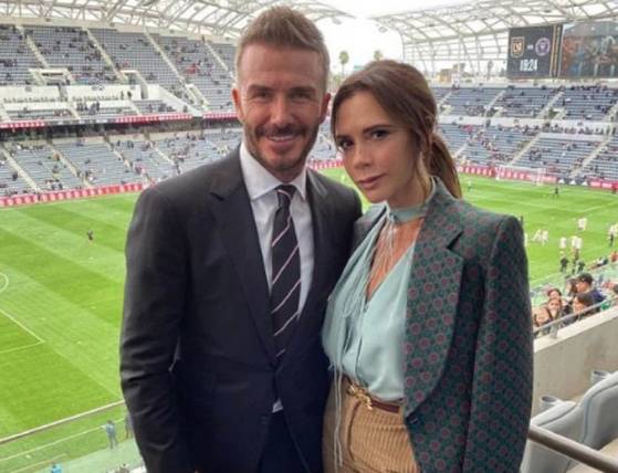 축구선수 데이비드 베컴과 스파이스 걸스 출신의 아내 빅토리아 부부. [중앙포토]