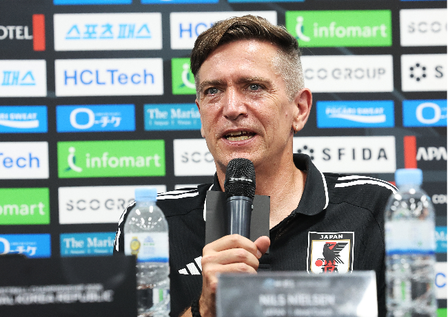 일본 여자 축구 대표팀 닐스 닐센 감독. 사진=연합뉴스