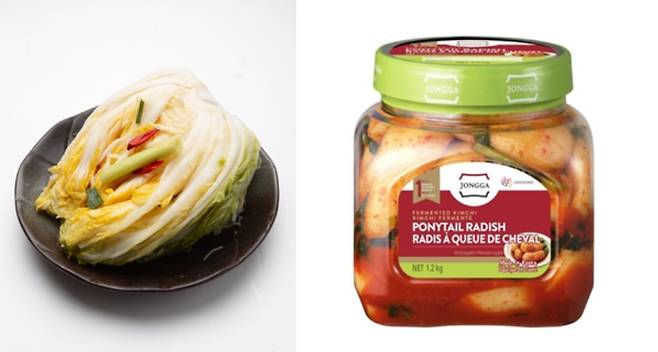 백김치(왼쪽), 대상 종가 총각김치 [게티이미지뱅크, 대상]