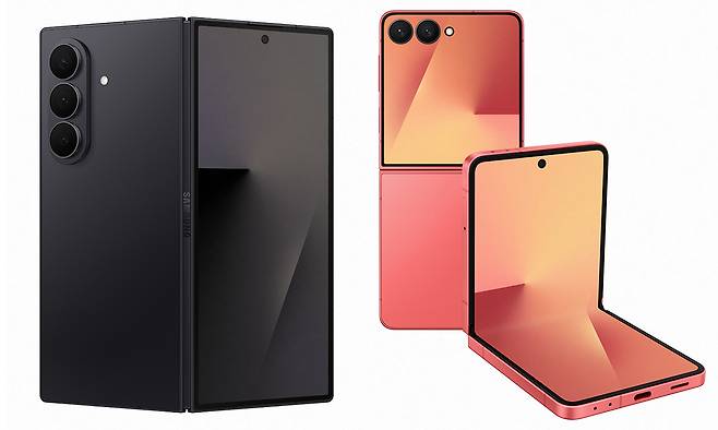 삼성전자의 새 폴더블폰 ‘갤럭시 Z 폴드·플립7’. 삼성전자 제공