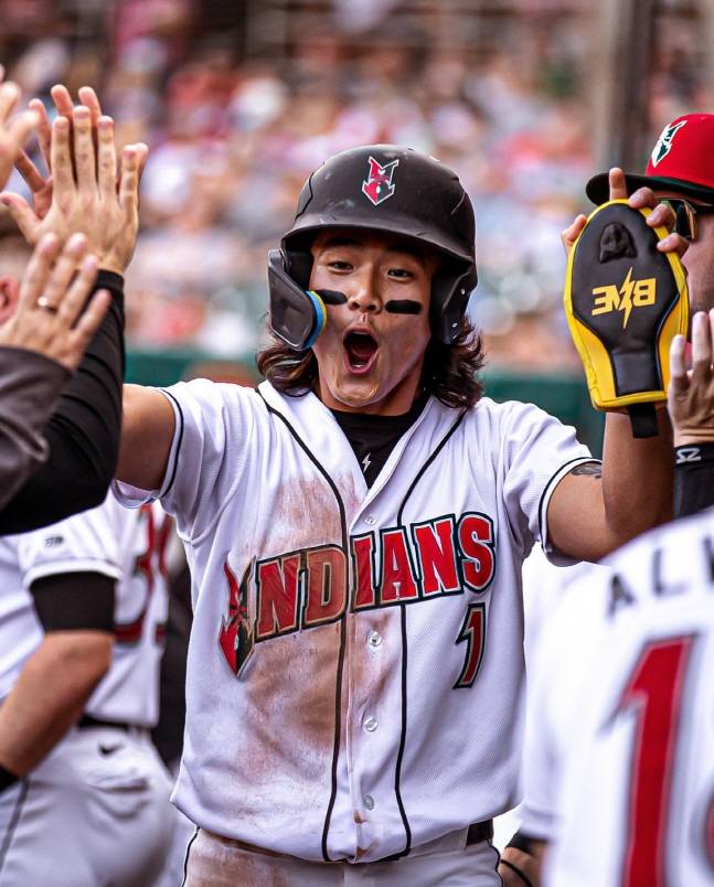 배지환. /사진=인디애나폴리스 인디언스 공식 SNS