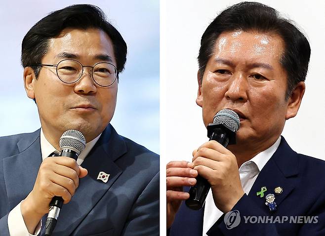 정청래·박찬대 의원 [연합뉴스 자료사진]