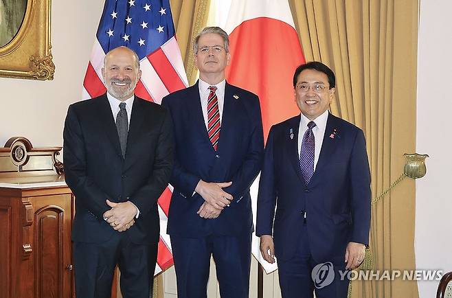 5월 30일 미국 워싱턴DC에서 열린 미일 4차 관세협상 [교도 연합뉴스 자료사진. 재판매 및 DB 금지]