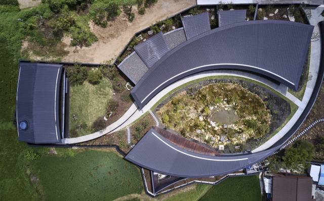 하늘에서 본 경북 칠곡군 시호재. 김용관 작가 제공