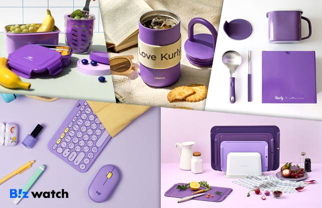 퍼플 컬러를 넣은 컬리 단독 상품들/그래픽=비즈워치