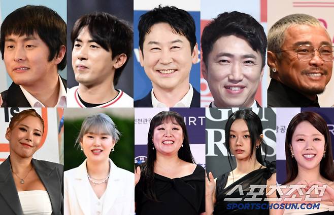 제4회 BSA 남녀예능인 후보들. 사진=스포츠조선DB