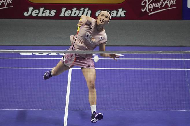 <yonhap photo-4163="">'셔틀콕 여제' 안세영이 조금 더 높이, 조금 더 빠른 공격을 장착한다. (AP Photo/Dita Alangkara)/2025-06-08 17:21:14/ <저작권자 ⓒ 1980-2025 ㈜연합뉴스. 무단 전재 재배포 금지, AI 학습 및 활용 금지></yonhap>