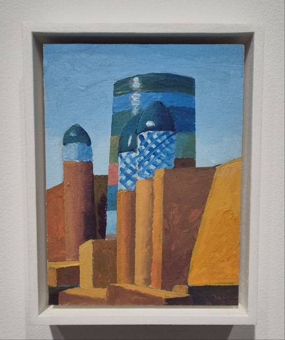 68세로 세상을 떠나던 2015년 그린 가 보지 못한 우즈베키스탄 '히바'의 풍경. 권근영 기자