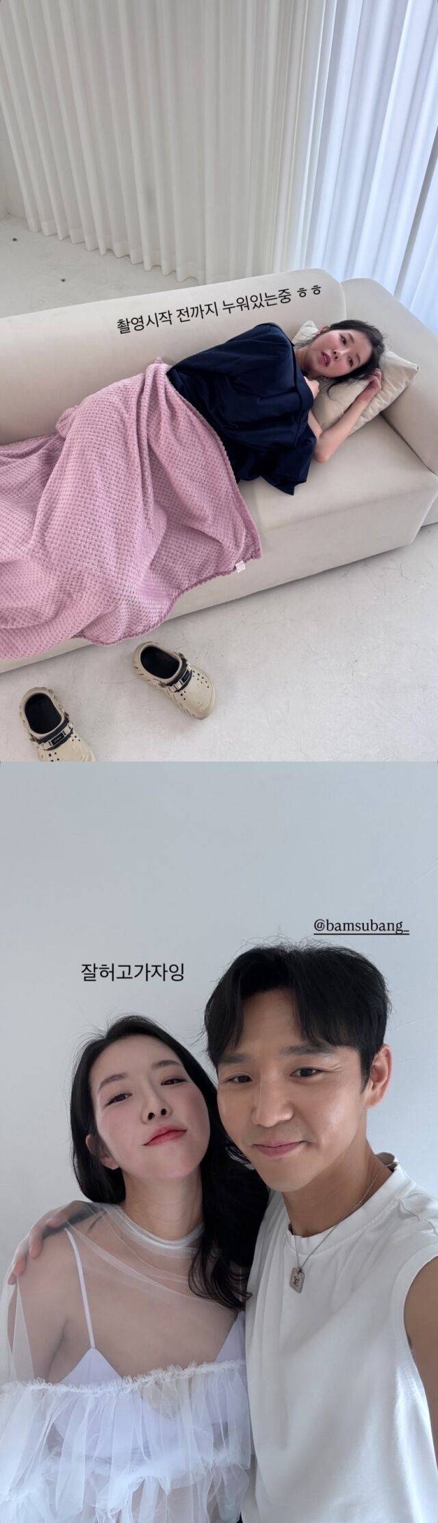 그룹 캣츠 출신 김지혜의 만삭 화보 / 김지혜 인스타그램