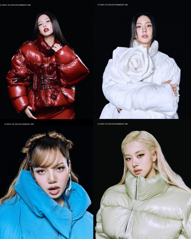 블랙핑크 제니(왼쪽 위부터 시계방향), 지수, 로제, 리사. / 블랙핑크 공식 인스타그램
