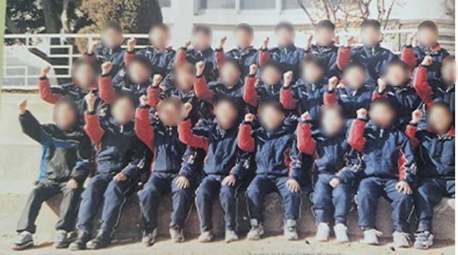 2003년 당시 천안초등학교 축구부원들. 윤장호 천안시티FC 명예 선수 제공