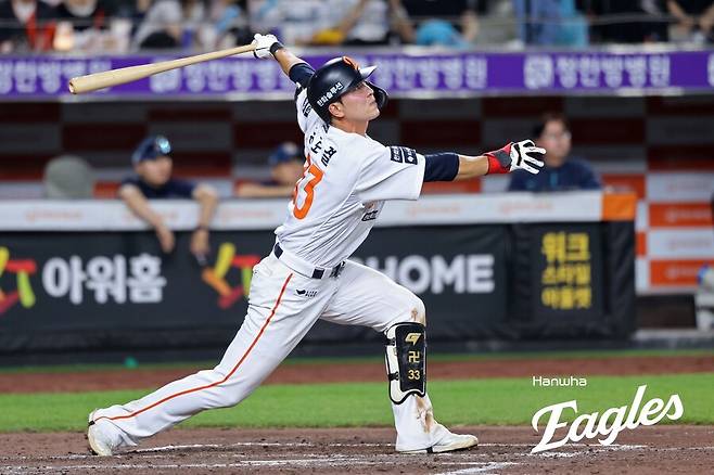 ▲ 방심한 사이 팀의 추격 찬스를 날린 유로결 ⓒ한화이글스
