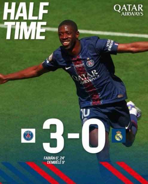 우스만 뎀벨레. /사진=PSG 공식 SNS 갈무리