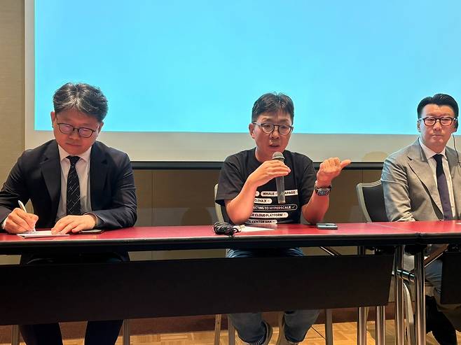 네이버클라우드 기자간담회 (오사카=연합뉴스) 김경희 기자 = 네이버클라우드는 9일 오사카에서 라인웍스 10주년 기자간담회를 개최했다. 2025.7.10 kyunghee@yna.co.kr