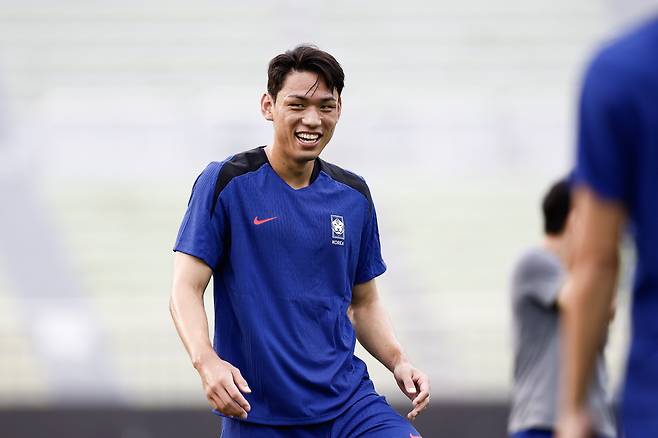 성남종합운동장 /2025 EAFF E-1 챔피언십 / 남자A대표팀/ 훈련/ 오세훈/ 사진 김정욱