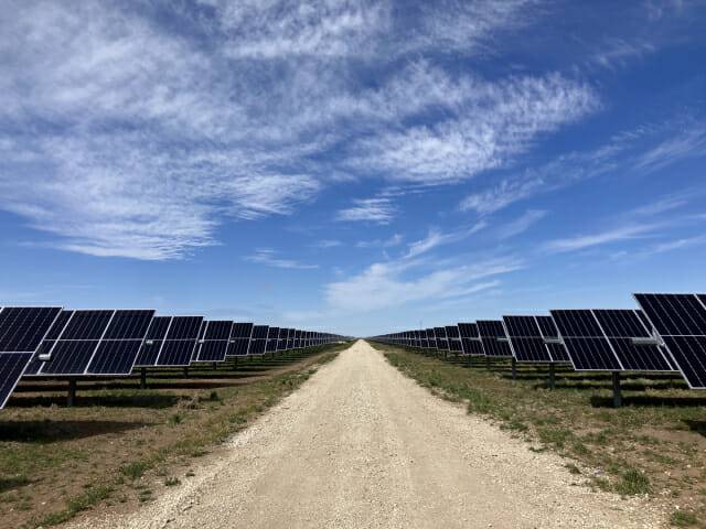 한국중부발전이 2022년 준공한 미국 텍사스 주 콘초밸리 태양광.