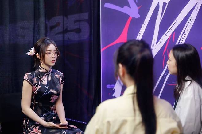 10일(현지시간) 2025 미드 시즌 인비테이셔널(MSI)이 열리는 캐나다 밴쿠버 퍼시픽 콜리시엄에서 '캔디스' 유슈앙이 데일리안과 인터뷰를 진행하고 있다. ⓒ라이엇 게임즈