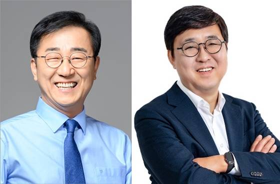 김윤덕 국토교통부 장관 후보자(왼쪽)·최휘영 문화체육관광부 장관 후보자. 사진 대통령실