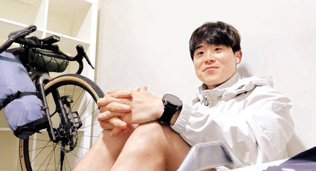 호주 자전거 종주에 도전할 때 찍은 사진. 유씨 제공