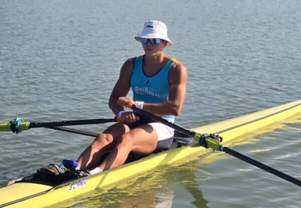 2025년 조정 국가대표선발전 남자 경량급 싱글스컬서 우승한 이종희. 용인시청 제공