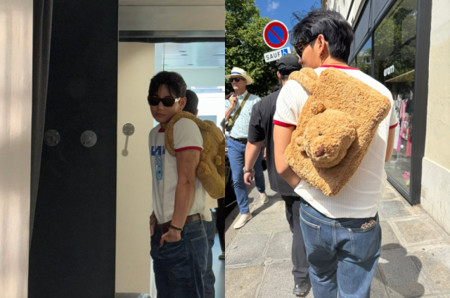 방탄소년단 뷔가 파리에서 근황을 전했다. / 뷔 인스타그램 캡처