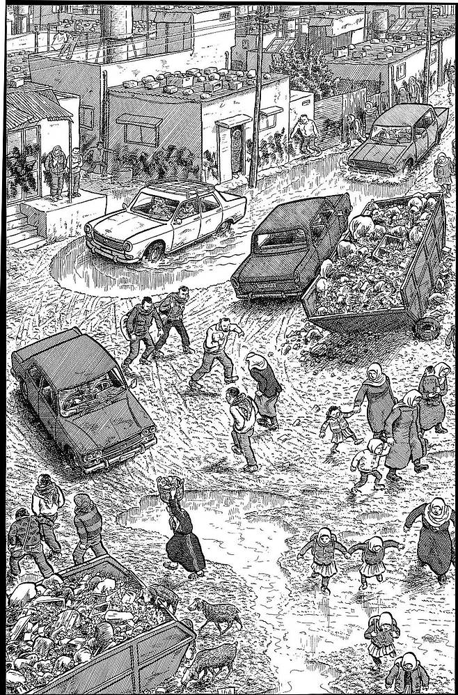 국내에서 2011년 발간된 만화 <팔레스타인>의 개정판이 올해 6월 출간되었다. ⓒ글논그림밭