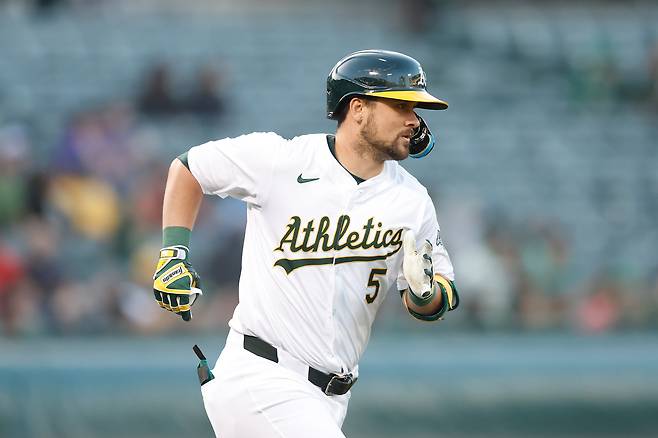 지난해 애슬레틱스에서 뛰었던 J.D 데이비스.  게티이미지코리아