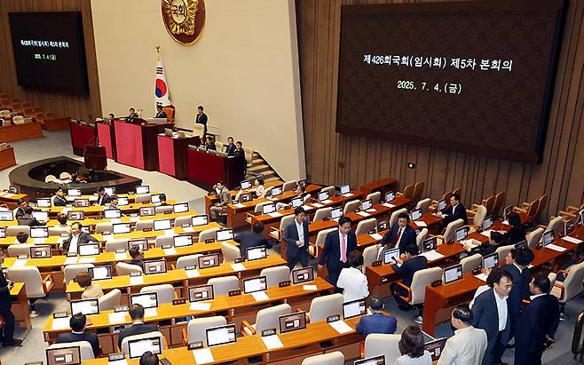 이재명 정부 첫 추경안을 처리하는 과정에서 특활비 논란이 불거졌다.[사진｜뉴시스]