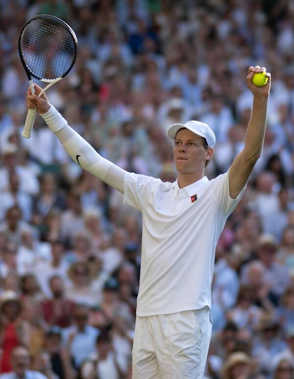 결승에 진출한 야닉 시너(사진=윔블던 SNS)