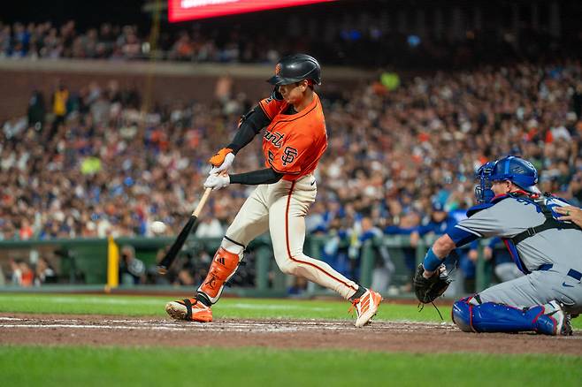 3루타를 치는 샌프란시스코 자이언츠 이정후. Imagn Images연합뉴스