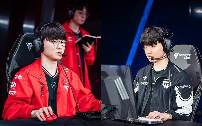 페이커(왼쪽)와 쵸비/LCK