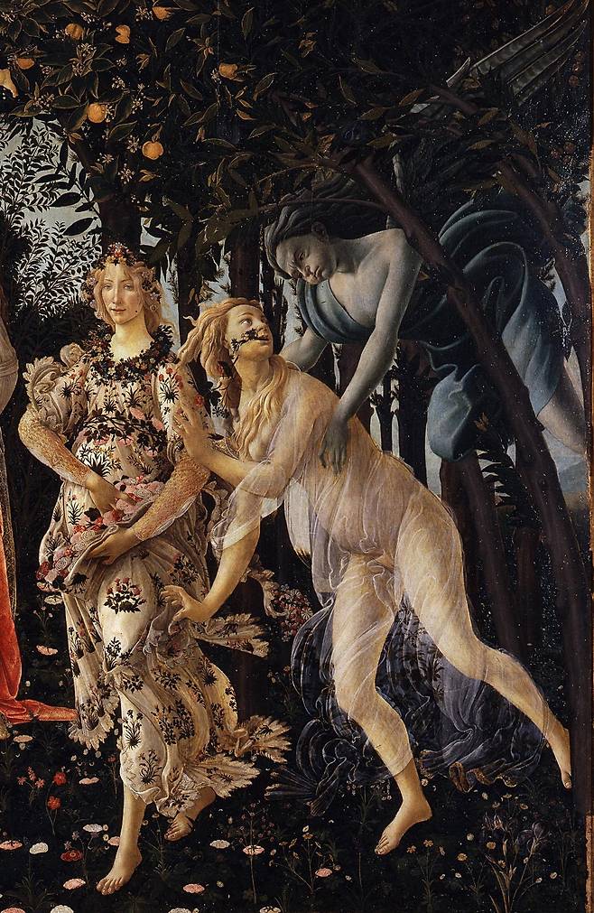 산드로 보티첼리가 15세기에 그린 작품 ‘프리마베라’. 사진 출처 위키피디아.