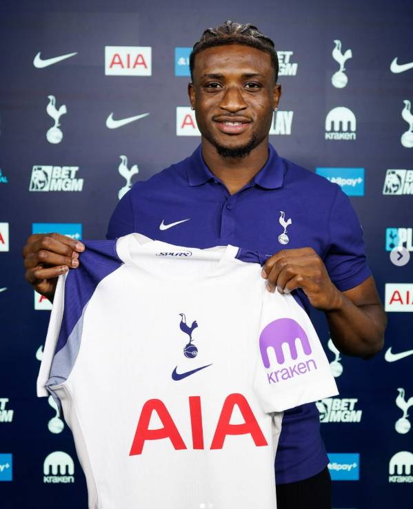 토트넘이 영입한 쿠두스. 카타르월드컵 당시 한국을 상대로 2골을 넣은 선수다. [사진 토트넘 인스타그램]