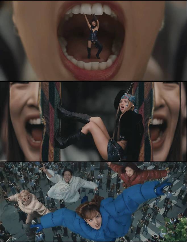 블랙핑크 신곡 ‘뛰어’ 뮤직비디오 장면 캡처. 블랙핑크 공식 유튜브 채널
