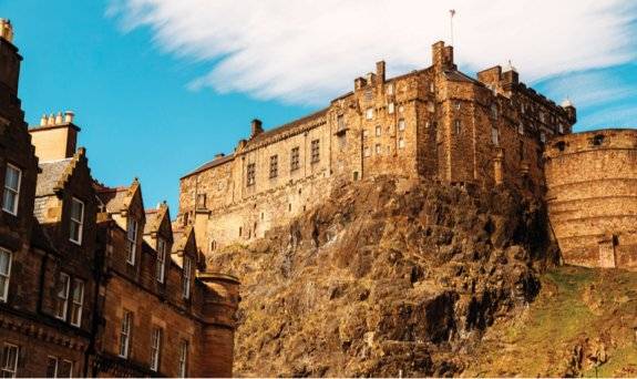 12세기부터 군사적 요충지인 에든버러성.&nbsp;GETTYIMAGES