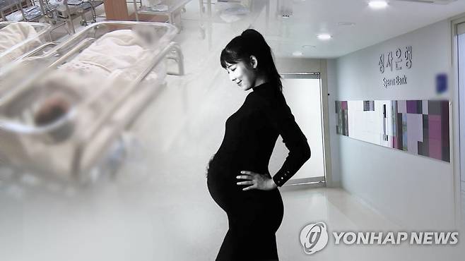 사유리의 비혼출산(CG) [연합뉴스TV 제공]