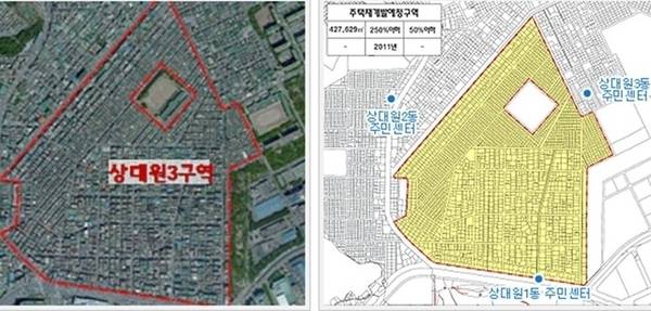 전국 최대 규모의 재개발이 이뤄지는 ‘성남 상대원3구역’ 위치도. /성남시 제공