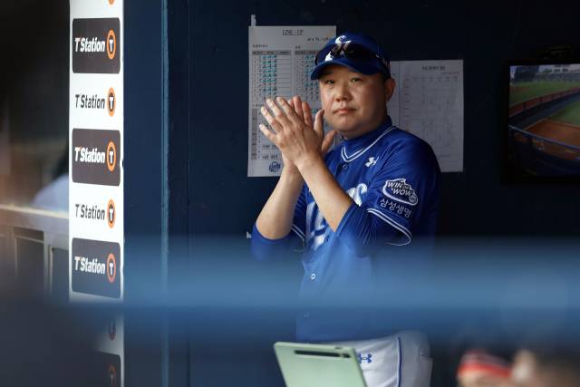 삼성 라이온즈의 박진만 감독. 삼성 제공