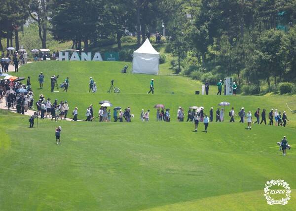 최근 안산 대부도에 위치한 더헤븐CC에서 진행된 '2025시즌 한국여자프로골프(KLPGA)투어 '더헤븐 마스터즈(총상금 10억 원)' 최종라운드 전경. /사진= KLPGA 제공