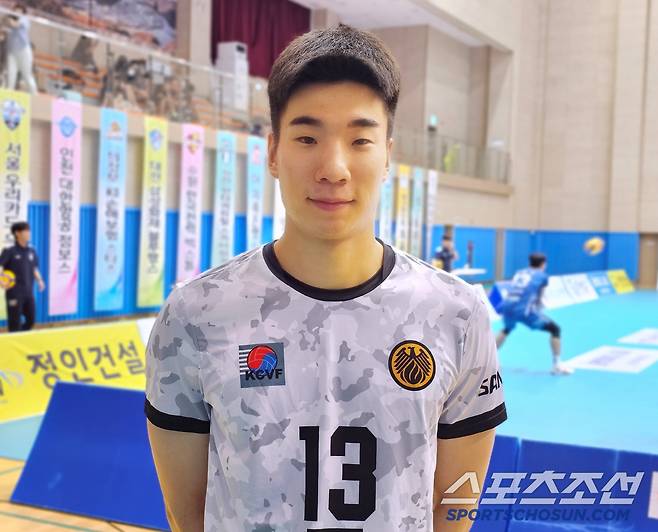 국군체육부대 소속으로 2025 한국실업배구연맹&프로배구 퓨처스 챔프전 단양대회에 참석했던 박찬웅. 사진=이종서 기자