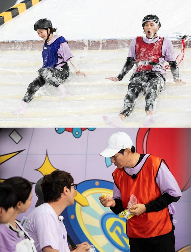 SBS '런닝맨'이 15주년 특집으로 '금을 받아 갈 수도 있어' 레이스를 펼쳤다. 게스트 슈퍼주니어 이특, 은혁, 규현과 함께한 이번 방송에서는 '다시 보고 싶은 게임'으로 선정된 초대형 비눗물 슬로프 미션이 진행됐다. 이 과정에서 '에이스' 김종국마저 속수무책으로 당하는 이변이 발생해 궁금증을 자아냈다. 또한, 코인을 최대 5배까지 불릴 수 있는 '한판 뒤집기' 베팅 찬스가 주어져, 멤버들이 '똥손'의 역사를 딛고 대박을 터뜨릴 수 있을지 기대를 모았다.