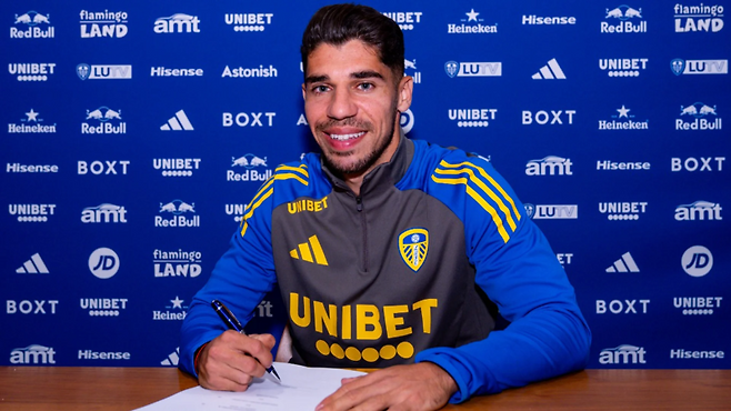 28일 토트넘을 떠나 리즈로 임대이적한 마노르 솔로몬. 사진=리즈 홈페이지