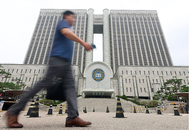 지난 7일 오후 서울 서초구 서울중앙지법 모습. 연합뉴스